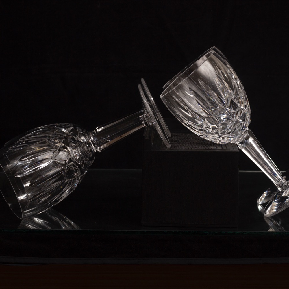 Waterford Crystal White Drinkware Set with Intricate Patterns - Picture 7 of 10